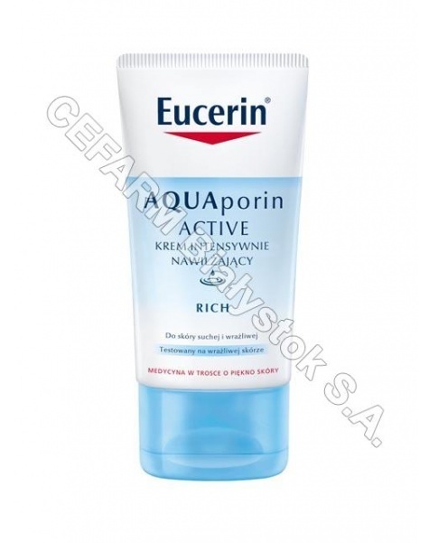 BEIERSDORF Eucerin aquaporin active krem intensywnie nawilżający riche 40 ml - dostępne ostatnie sztuki