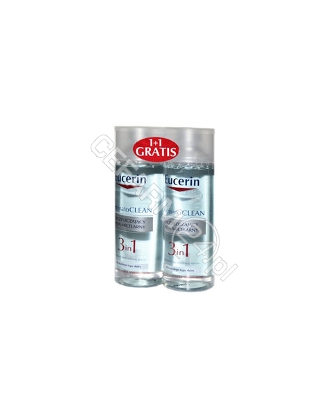 BEIERSDORF Eucerin dermatoclean oczyszczający płyn micelarny 3w1 2 x 200 ml (duopak)