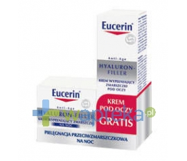 EUCERIN EUCERIN HYALURON FILLER krem na noc 50ml + krem pod oczy 15ml GRATIS