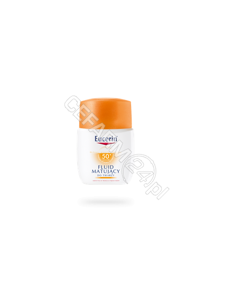 BEIERSDORF Eucerin Sun fluid matujący do twarzy spf 50+ 50 ml + mleczko po opalaniu 75 ml GRATIS!!!