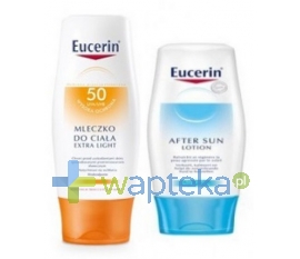 EUCERIN EUCERIN SUN Mleczko ochronne Extra Light SPF 50 150 ml + Eucerin Mleczko po opalaniu 75 ml