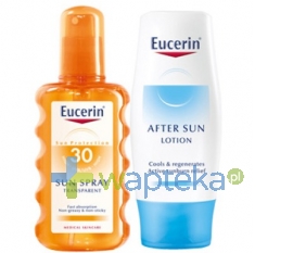EUCERIN EUCERIN SUN Spray Transparent SPF30+ 200ml + Eucerin Mleczko po opalaniu 75 ml