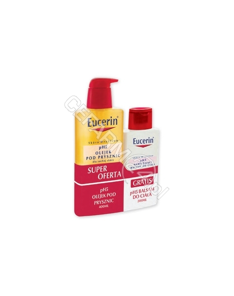 BEIERSDORF Eucerin zestaw ph5 - olejek pod prysznic 400 ml + nawilżający balsam do ciała 200 ml GRATIS !!!