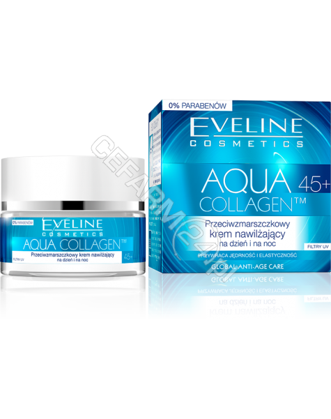 EVELINE COSM Eveline Aqua Collagen 45+ przeciwzmarszczkowy krem nawilżający na dzień i na noc 50 ml