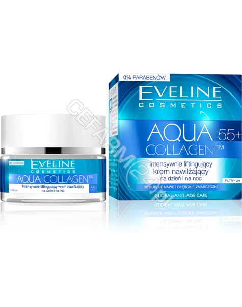 EVELINE COSM Eveline Aqua Collagen 55+ intensywnie liftingujący krem nawilżający na dzień i na noc 50 ml