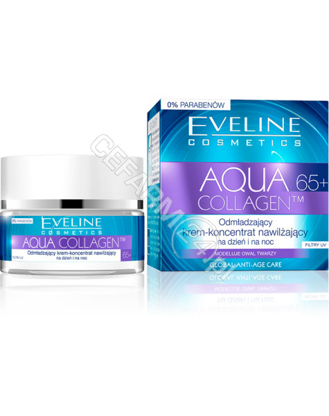 EVELINE COSM Eveline Aqua Collagen 65+ odmładzający krem-koncentrat nawilżający na dzień i na noc 50 ml