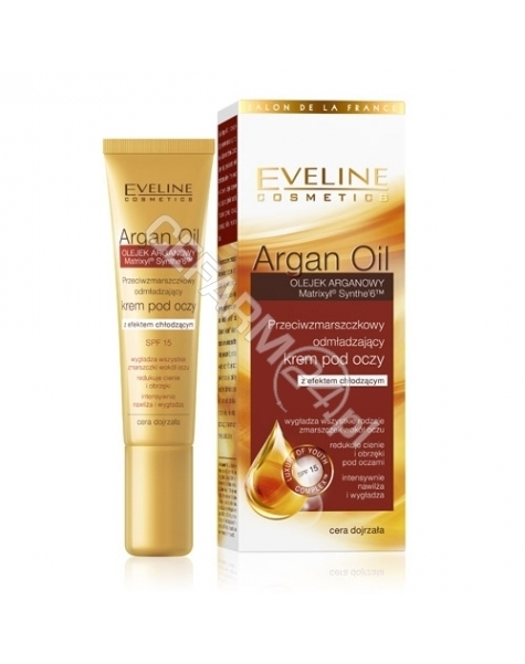 EVELINE COSM Eveline Argan Oil przeciwzmarszczkowy odmładzający krem pod oczy 15 ml