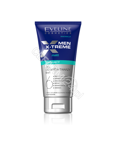EVELINE COSM Eveline Men X-treme matujący żel do mycia twarzy 6w1 150 ml