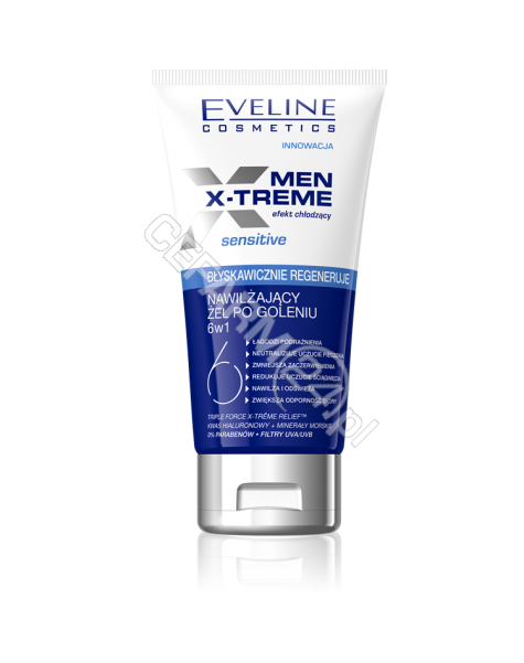 EVELINE COSM Eveline Men X-treme nawilżający żel po goleniu 6w1 150 ml