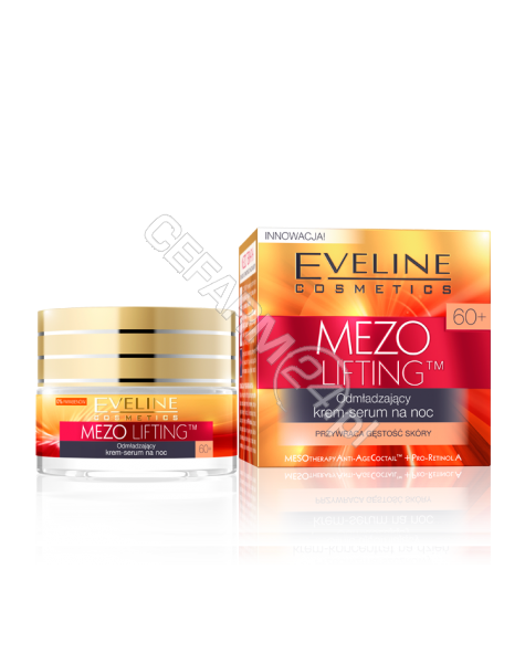 EVELINE COSM Eveline Mezo lifting 60+ odmładzający krem-serum na noc 50 ml