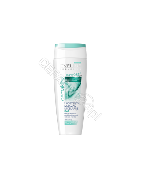 EVELINE COSM Eveline program 360° oczyszczajace mleczko micelarne 3w1 200 ml