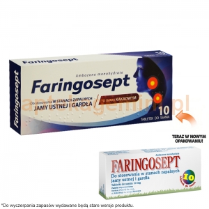 RANBAXY Faringosept, 10 tabetek do ssania