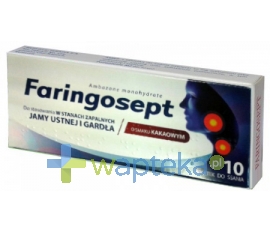 RANBAXY (POLAND) SP. Z O.O. Faringosept tabletki do ssania 10 sztuk