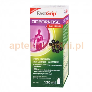 VALEANT FastGrip, Odporność Bio-imune, syrop, powyżej 3 lat, 120ml