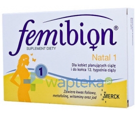 MERCK SP.Z O.O. Femibion Natal 1 30 tabletek + Przewodnik po Ciąży w Prezencie