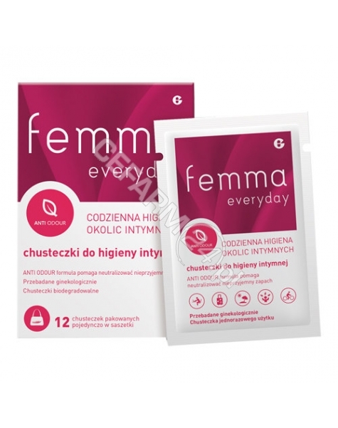 GLENMARK Femma Everyday chusteczki do higieny intymnej x 12 szt