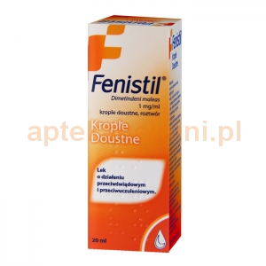 INPHARM Fenistil, krople 1mg/1ml, 20ml INPHARM