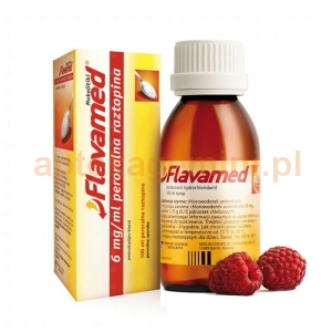 BERLIN CHEMIE Flavamed, syrop 15mg/5ml, smak malinowy, 100ml