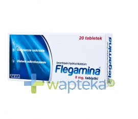 PLIVA KRAKÓW Z.F. S.A. Flegamina 8 mg 20 tabletek