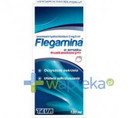 PLIVA KRAKÓW Z.F. S.A. Flegamina truskawkowa syrop 120 ml