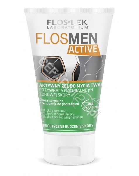 FLOS-LEK Flos-lek flosmen active aktywny żel do mycia twarzy 150 ml