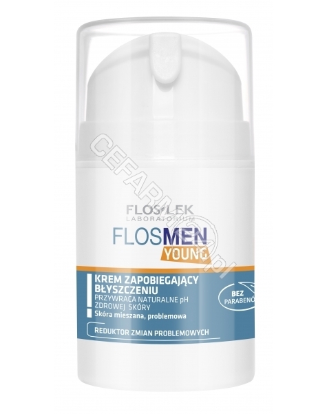FLOS-LEK Flos-lek flosmen young krem zapobiegający błyszczeniu 50 ml