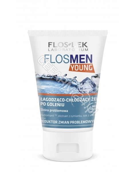 FLOS-LEK Flos-lek flosmen young łagodząco - chłodzący żel po goleniu 125 ml