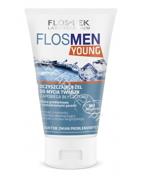 FLOS-LEK Flos-lek flosmen young oczyszczający żel do mycia twarzy 150 ml