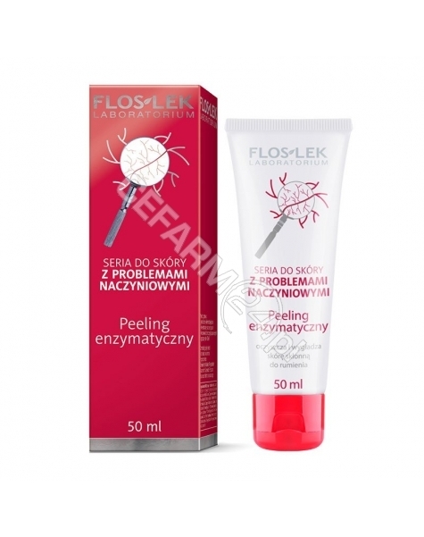 FLOS-LEK Flos-lek peeling enzymatyczny do cery z problemami naczynkowymi 50 ml