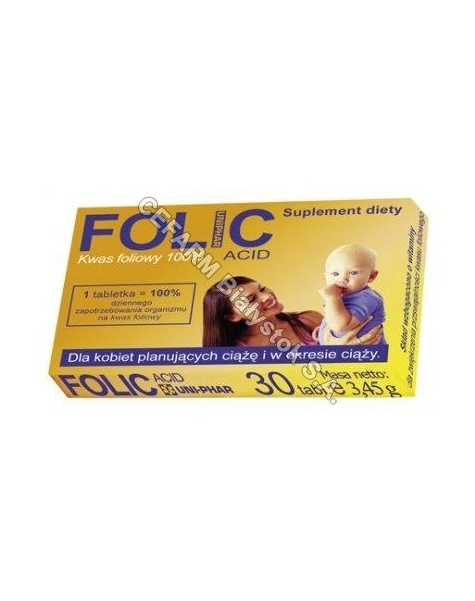 UNIPHAR Folic acid x 30 tabl (uniphar)