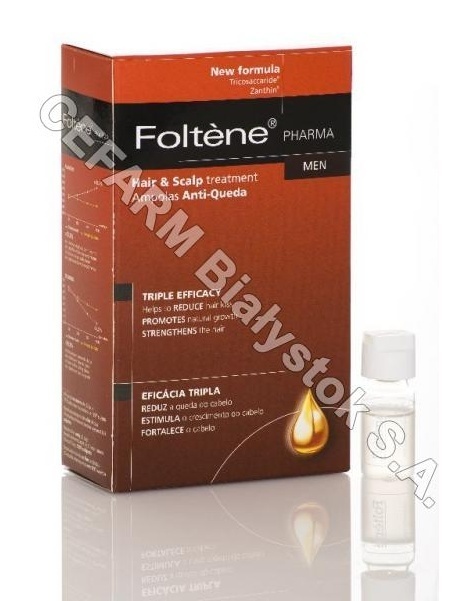 FOLTENE PHAR Foltene pharma kuracja przeciw wypadaniu włosów dla mężczyzn x 12 amp