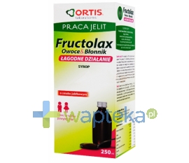 LAB.ORTIS Fructolax Owoce i błonnik syrop 250 ml