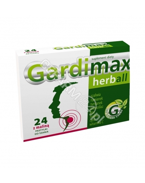 TACTICA PHARMACEUTICALS SP. Z O.O. Gardimax herball x 24 pastylki do ssania