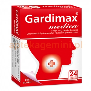 TACTICA Gardimax Medica, 24 tabletki do ssania