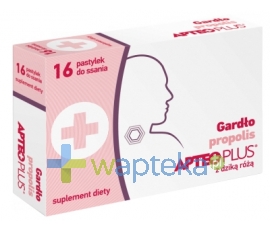 SYNOPTIS PHARMA SP. Z O.O. Gardło propolis APTEO PLUS 16 pastylek