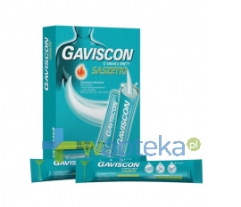 RECKITT BENCKISER (POLAND) S.A. Gaviscon o smaku mięty 12 saszetek