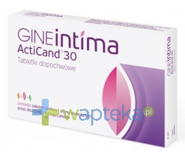 USP ZDROWIE SP. Z O.O GINEintima Acticand 30 x 8 tabletek dopochwowych