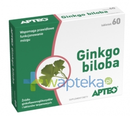 SYNOPTIS PHARMA SP. Z O.O. Ginkgo biloba APTEO 60 tabletek