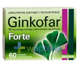 BIOFARM SP.Z O.O. Ginkofar forte 0,08g 60 tab