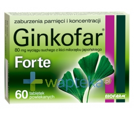 BIOFARM SP.Z O.O. Ginkofar forte 0,08g 60 tab