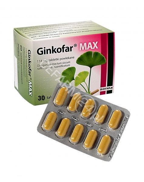 BIOFARM Ginkofar max 114 mg x 30 tabl powlekanych