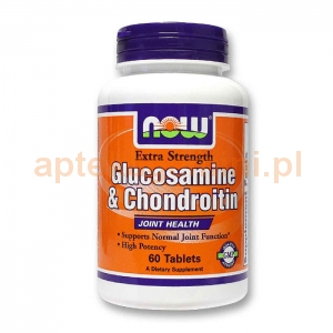 NOW FOODS Glucosamine & Chondroitin, 60 tabletek