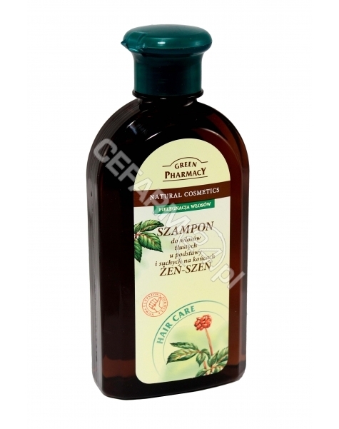 ELFA PHARM Green Pharmacy szampon Żeń-szeń do włosów tłustych u podstawy i suchych na końcach 350 ml