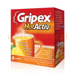 US PHARMACIA SP. Z O.O. Gripex HotActiv 8 saszetek