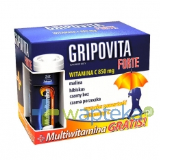 N.P.ZDROVIT SP Z O.O. Gripovita Forte 10 saszetek + zdrovit Multiwitamina 10 tabletek musujących