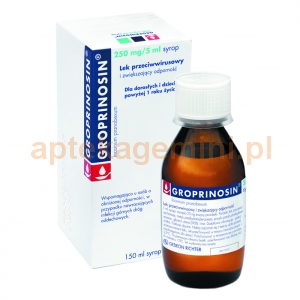 GEDEON RICHTER Groprinosin 250mg/5ml, syrop, 150ml