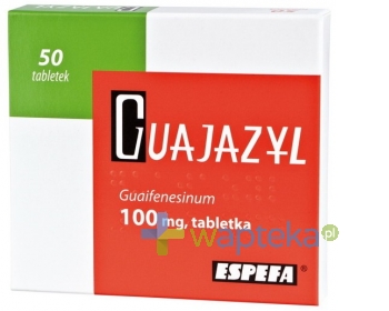 CHEMICZNO-FARMACEUTYCZNA SPÓŁDZIELNIA PRACY ESPEFA Guajazyl 100mg 50 tabletek