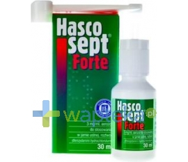 PRZEDSIĘBIORSTWO PRODUKCJI FARMACEUTYCZNEJ HASCO-LEK S.A. Hascosept Forte aerozol 30ml