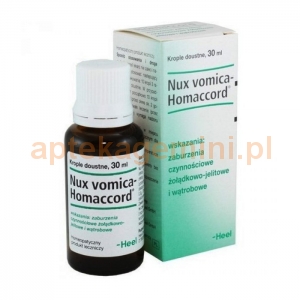 HEEL HEEL, Nux Vomica Homaccord, krople doustne, 30ml