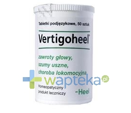 BIOLOGISCHE HEILMITTEL HEEL GMBH HEEL Vertigoheel-zawroty głowy 50 tabletek